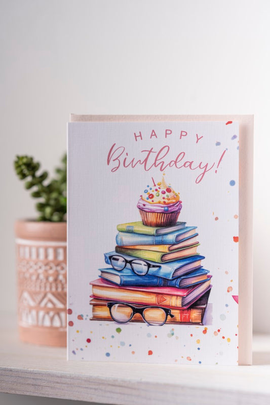 Studious Cupcake Greeting Card