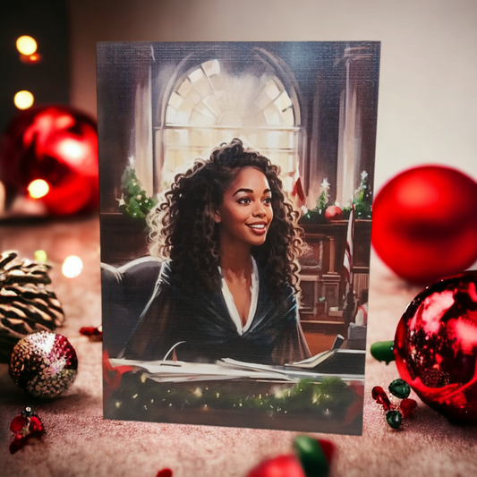 Holiday Festive Courtroom  Christmas Greeting Card