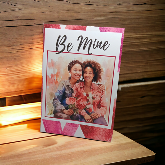 Love Wins Valentine's Card (Female Couple)