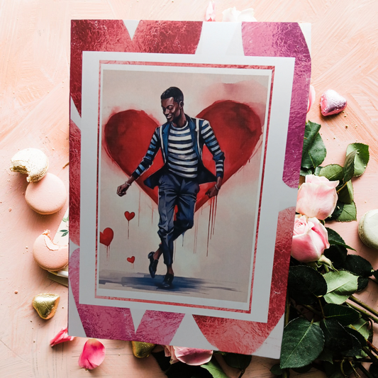 Dancing Heart Valentine's Card
