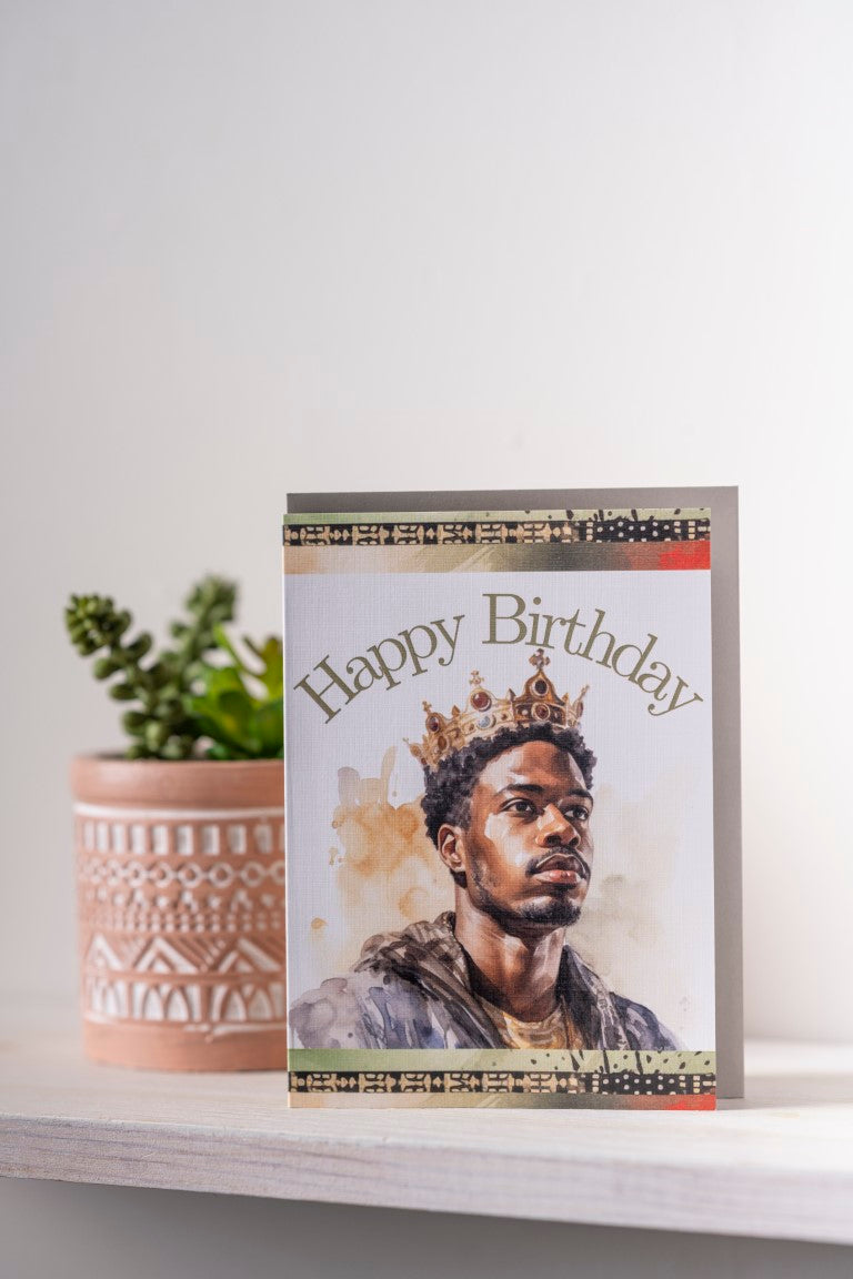 Regal King Greeting Card