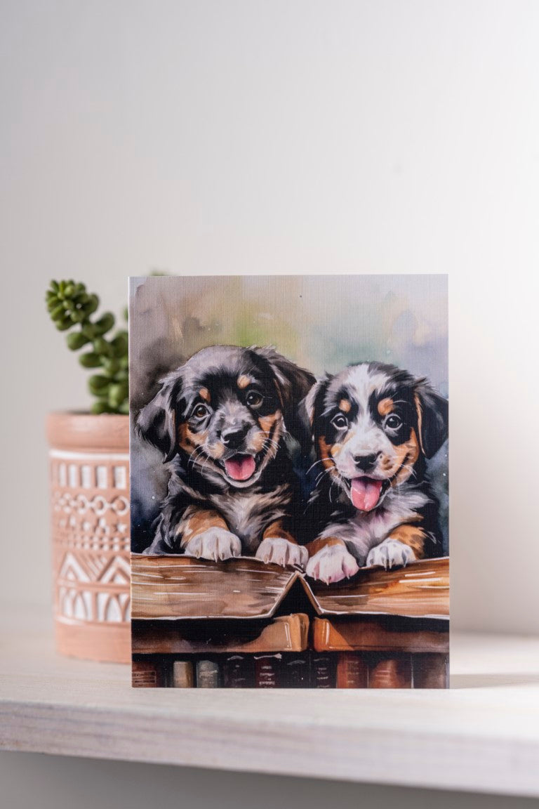 Puppies in Law Note Cards Set